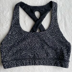 Lululemon Time To Sweat Bra Night View White Black